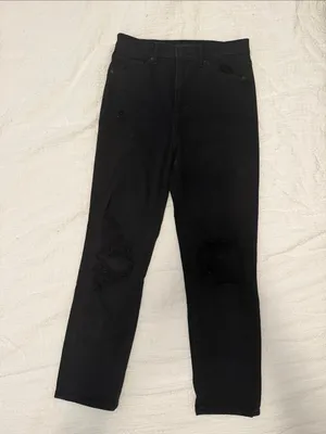 Express Black Ripped Skinny Jeans thumbnail 2