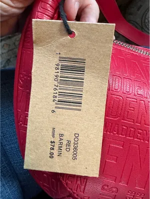 Steve Madden Red Embossed Logo Shoulder Bag with Coin Purse thumbnail 3