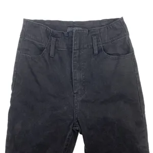 VICI Los Angeles Ultra High Waist Flare Leg Frayed Hem Black‎ Jeans Size Large thumbnail 2