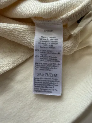 Madewell Henley Puff Sleeve Sweatshirt In Antique Cream XS thumbnail 7