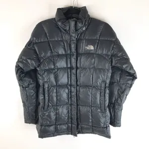 The North Face Womens Transit Puffer Jacket Down Full Zip Pockets Black S thumbnail 1