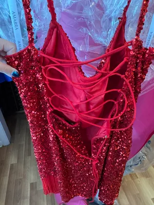 Amarra Homecoming Dress Red Size 12 thumbnail 4