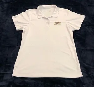 NHL Vegas Golden Knights Antigua White Athletic Casual Golf Polo Shirt Womens M. thumbnail 1