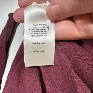 Wilfred Burgundy Crossover Back Long Sleeve Shirt Size‎ Small thumbnail 6