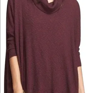 ✨ Free People Beach World Traveler Cowl Neck Open Back Pullover Sweater✨ thumbnail 7