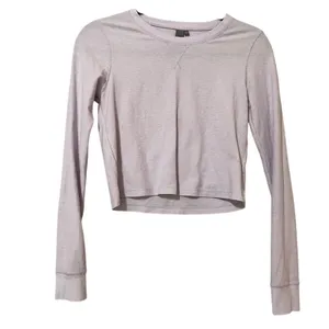 Sweaty Betty Waffle Knit Lavender Long Sleeve Crop Top Womens XS Purple Athletic thumbnail 2
