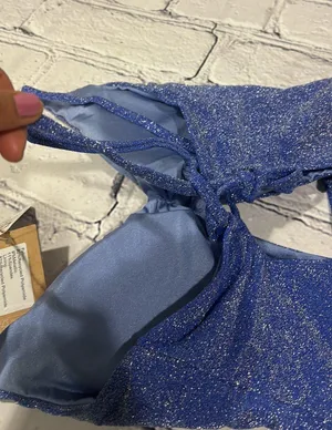 NWT Berlook Metalic Cut Out Swimsuit Size XL. thumbnail 8