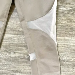 Alo yoga high waist Capri tan mesh legging thumbnail 4