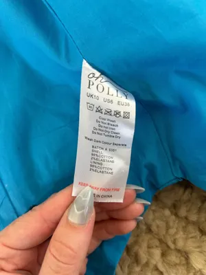 NWT Oh Polly strapless ruched corset top in blue size 6 thumbnail 5