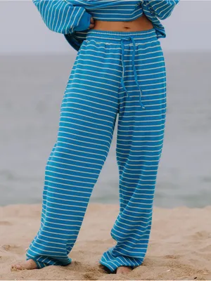 Daily Drills Malibu & Lemonade Stripe Relaxed Sweatpants thumbnail 4