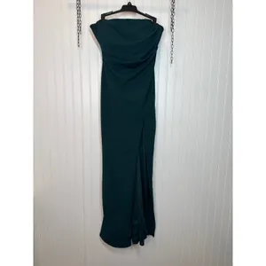Lulus Marvelous Entrance Emerald Green Pleated Strapless Dress Gala Extra Small thumbnail 3