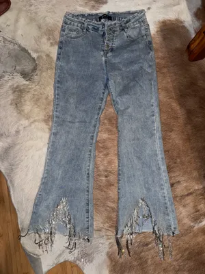 Cropped blue b jeans Size M thumbnail 4