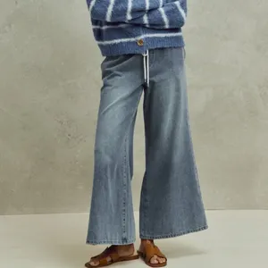 SO ME Mid Rise Elastic Waist Flare Denim‎ Jeans thumbnail 8
