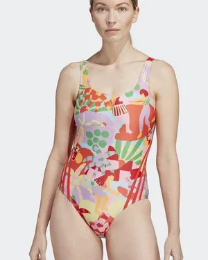 Farm Rio X Adidas Farm Swimsuit one piece 12 pearl citrine pink thumbnail 2