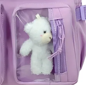 Andrea’s Deals NWT Travel Backpack, Multi-Pocket Waterproof College School Bag Lavender thumbnail 8