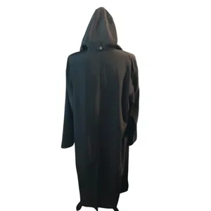 Hilary Radley Black Trench Coat Size Small Vintage thumbnail 5