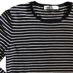 Zara Navy & White Striped Women’s Long Sleeve Size XL thumbnail 3
