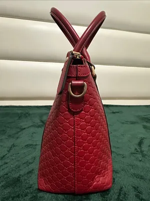 Gucci Micro Guccissima 2-Way Bag in Dark Red thumbnail 5