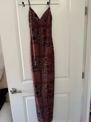 White Fox Boutique Don’t Phone Me Maxi Dress Marrakech Print thumbnail 2