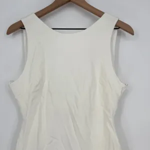 Lulus White Sleeveless Bodycon Dress‎ Party Cocktail Evening Size L thumbnail 4