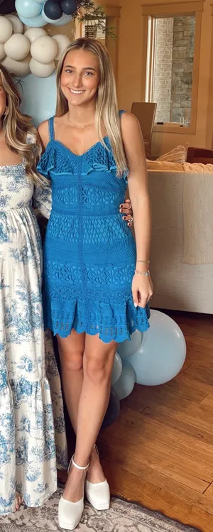 Blue mini dress thumbnail 1