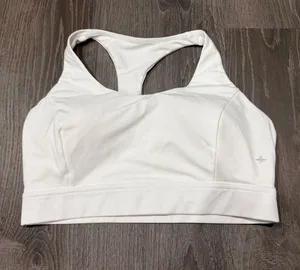 Halara White Strappy Sports Bra thumbnail 1