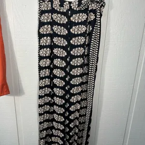 Omika Sinatra Pant Black and Tan Oversized Wide Legged Ankle Pants Size XL EU thumbnail 2