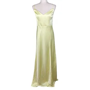 NEW Birdy Grey Jay Matte Satin Dress Lemon Sorbet Yellow Size Large Bridesmaid thumbnail 2
