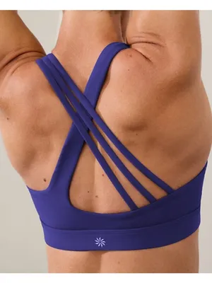Athleta XL Cup A-C Train Free Bra Deep Marine Blue/Purple X-Large thumbnail 3