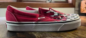 Vans | women’s classic checkerboard drip flame sneakers. Size: 5.5 thumbnail 3
