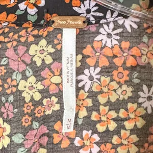 Free People Bonnie Boho Floral Print Mini Dress, EUC, Size Medium, MSRP $148 thumbnail 11