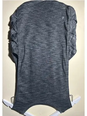 Lululemon Tank Top Size S Grey Black Athletic Sleeveless thumbnail 2