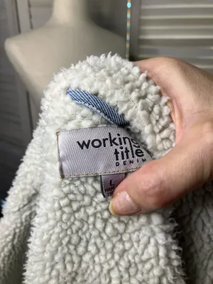 Working Title Sherpa lined Jean jacket size L Blue Size L thumbnail 4