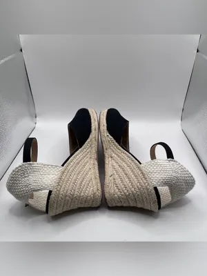 J.Crew Ankle-strap espadrille wedges black size 8 thumbnail 7