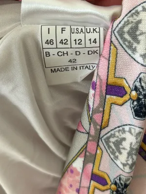 Emilio Pucci Pink Patterned Tunic Top 3/4 Sleeves Boat Neck Luxury Designer thumbnail 12