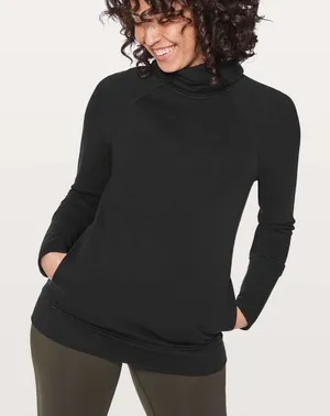 Lululemon To You Tunic Sweater Black Size 8 thumbnail 1