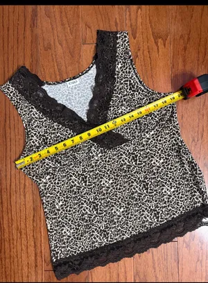 Cato Brown animal pattern lace tank top- large. **Refer to measurements for actual size as tag removed. Gently warn and very good condition. Large is estimated at 19” from armpit to armpit x 23”. Non-smoking home. priced to sell at as is condition. Don’t like my price, make reasonable offer! And thank you for checking my closet. thumbnail 7