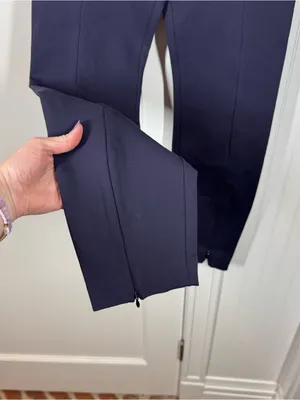 Good American The Boss Pant High Rise Navy Skinny‎ with Zips Size 2 Medium thumbnail 5