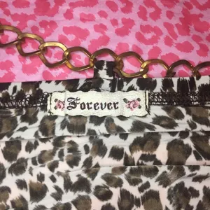 Cheetah print top Forever21 size medium thumbnail 5