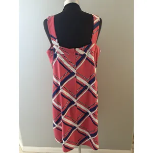 J McLaughlin Dress Womens XL Pink Catalina Cloth Nautical Ropes Old Money Luxury thumbnail 3