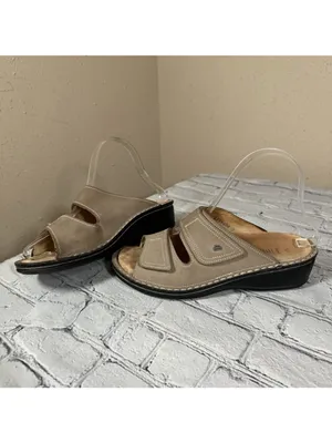 Finn Comfort Jamaika Jamaica Tan Double Strap Slip On Wedge Sandals Womens 37 /7 thumbnail 15