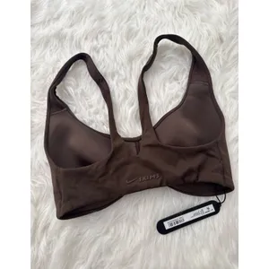 Nike Skims Matte Shaped Bottom Scoop Bra Dark Sepia Size Small thumbnail 7