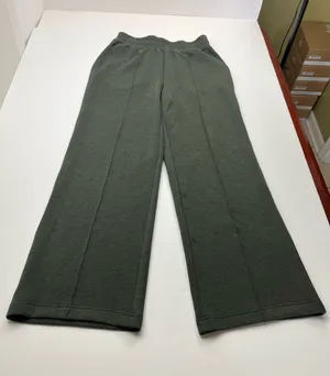 Varley DoubleSoft Green Wide Leg Pull-on Pant Womens Medium Stretch Pockets thumbnail 1