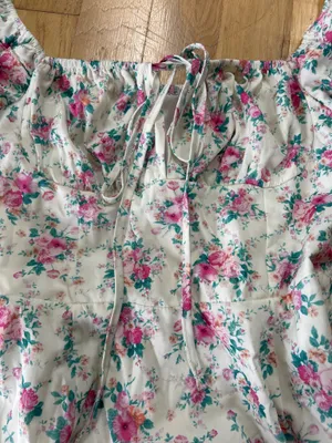 Floral Summer Dress White thumbnail 2