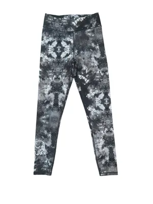 ivory ella Black & Gray Marble Tie-Dye Leggings thumbnail 2
