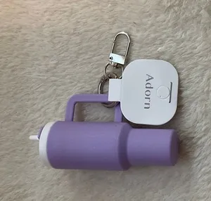 Purple Drinking cup key fob thumbnail 1