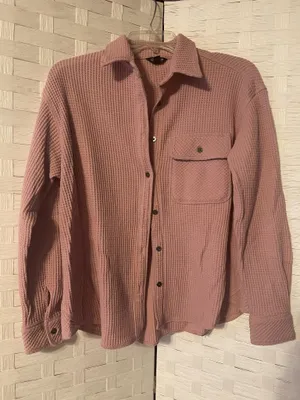 BUFFALO WAFFLE BUTTON-DOWN TOP WOMENS SIZE XS (Midday Rose) Country thumbnail 1