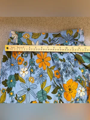 NWT Angie Blue Floral High Slit Tiered Maxi Skirt Boho Size Small thumbnail 8