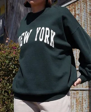 John Galt Green New York Crewneck thumbnail 1