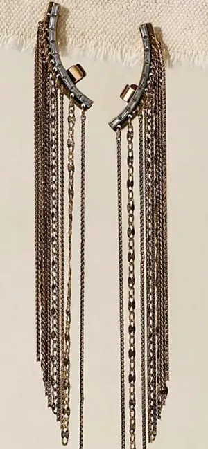 NWT Free People Disco Ear Climbers in Silver thumbnail 1